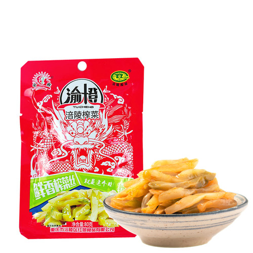 涪陵榨菜80g鲜香榨菜丝咸菜