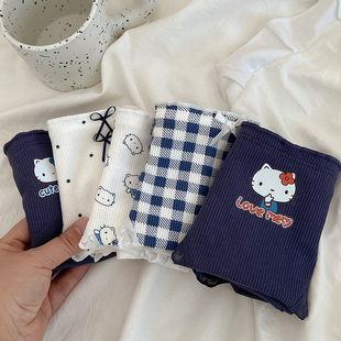 女抗菌纯棉裆舒适透气可爱卡通学生日系少女中腰新款 TT喵喵 内裤