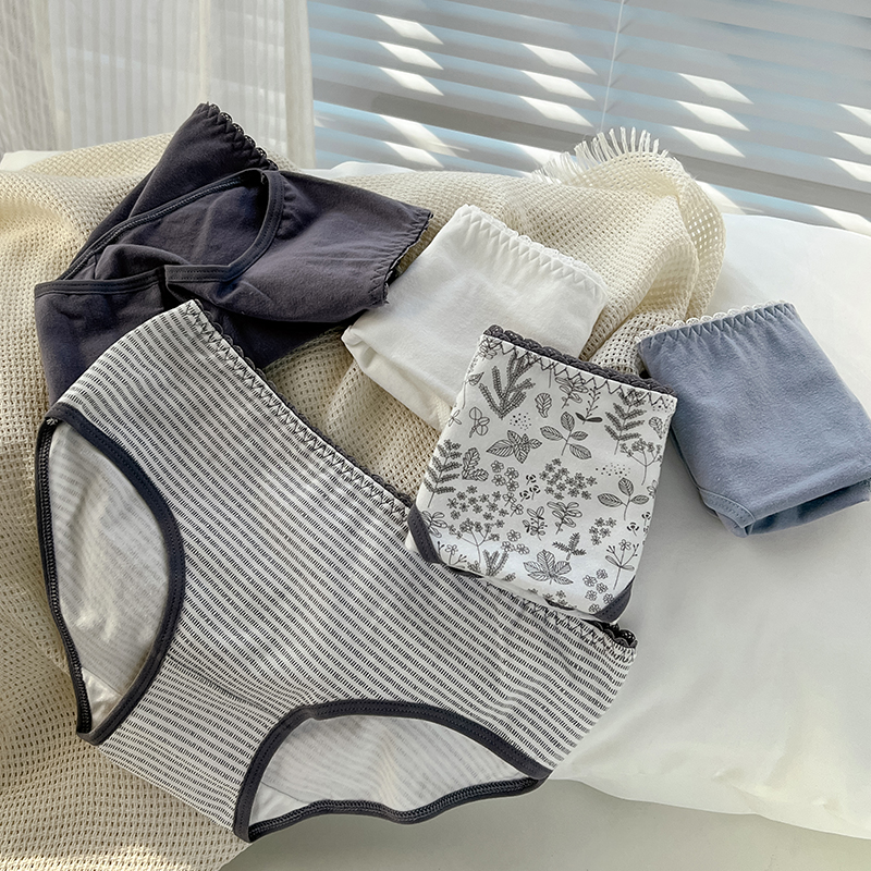 浪花海草~内裤纯棉裆舒适透气日系少女碎花简约舒适新品三角裤头