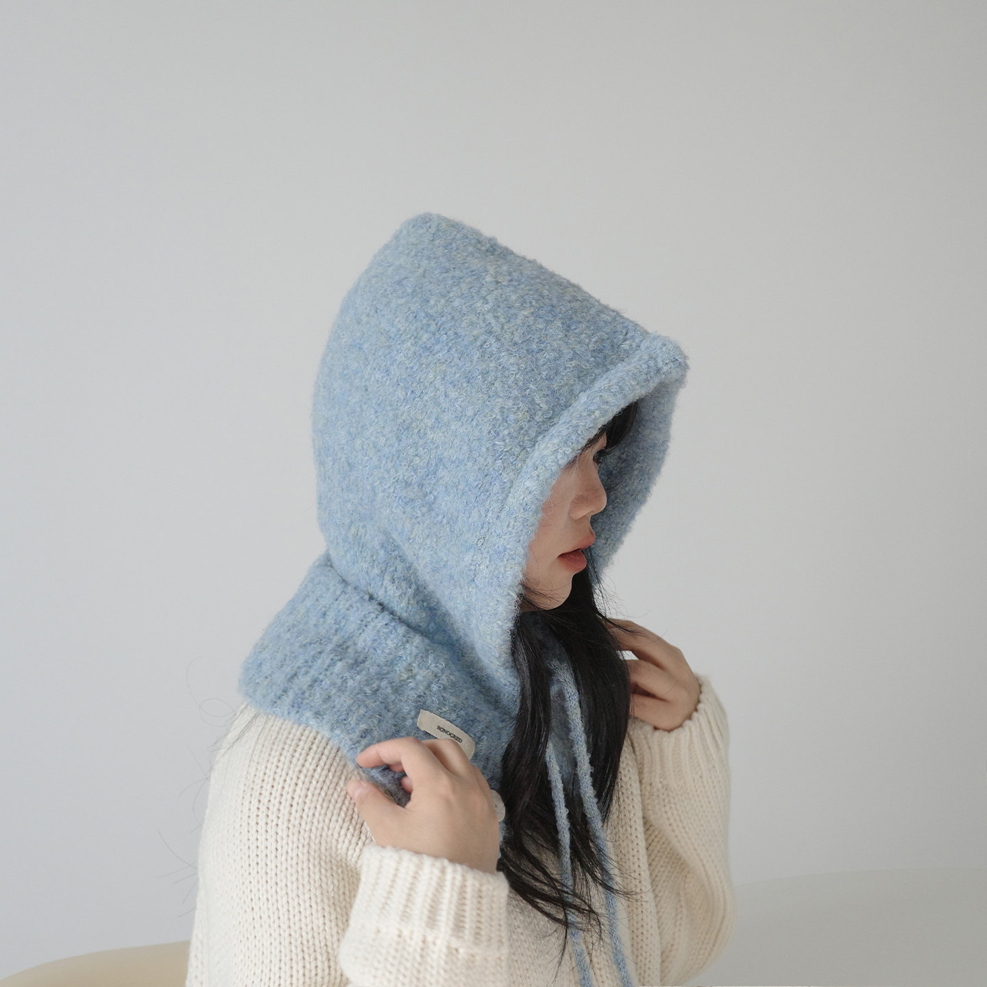 软绵绵圈圈纱针织毛线连帽围脖一体纯色抽绳巴拉克拉法帽 包邮,服饰配件/皮带/帽子/围巾,帽子,淘宝优惠券,粉丝福利购,淘宝优惠卷