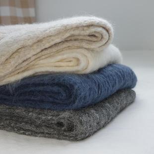 小物商店 巨绵软!含羊驼毛保暖百搭纯色人字纹男女款围巾 包邮