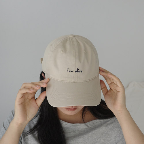 I'malive宽檐软顶鸭舌棒球帽