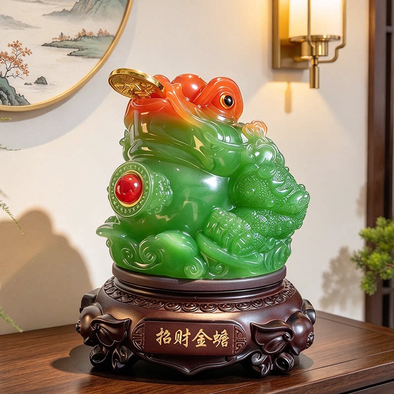 招财金蟾风水摆件开业礼赠玄关