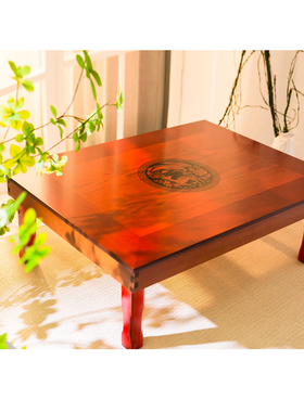 韩式折叠桌朝鲜族炕桌榻榻米饭桌地桌日式矮桌学习桌收纳炕几圆桌