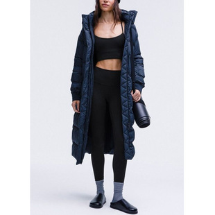 【LM定单】连帽保暖长款羽绒服女2025年秋冬新款90白鸭绒时尚大衣