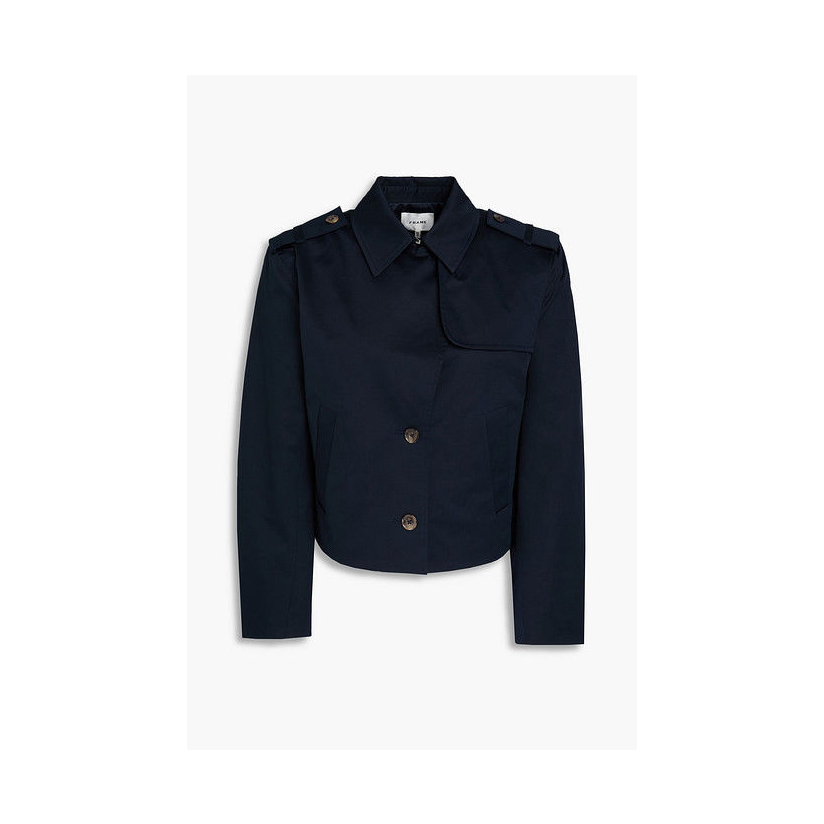 Frame Denim 棉软糯斜纹布夹克短外套女经典户外舒适休闲轻便运