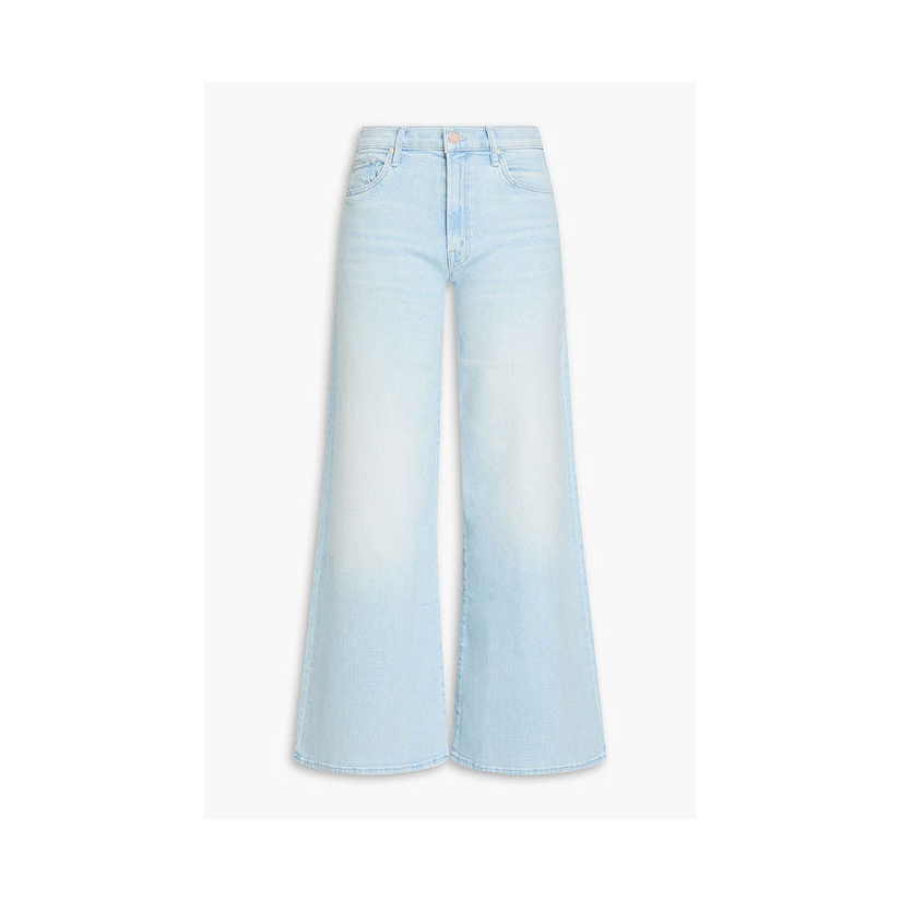 mother denim Swisher Sneak 高腰阔腿牛仔裤女
