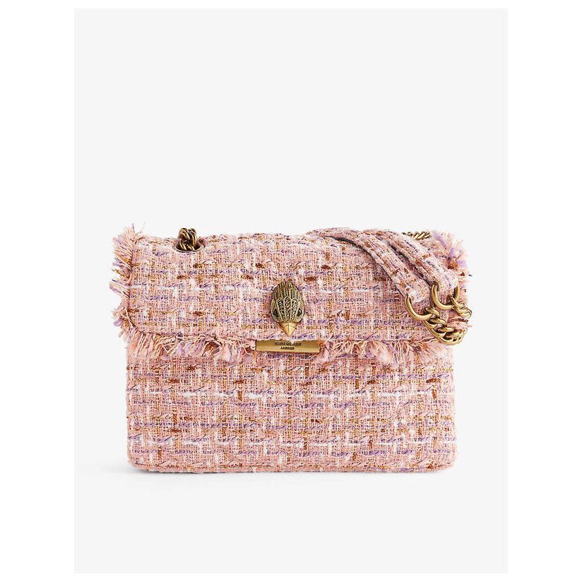 Kurt Geiger London Kensington tweed cross-body bag单肩包女