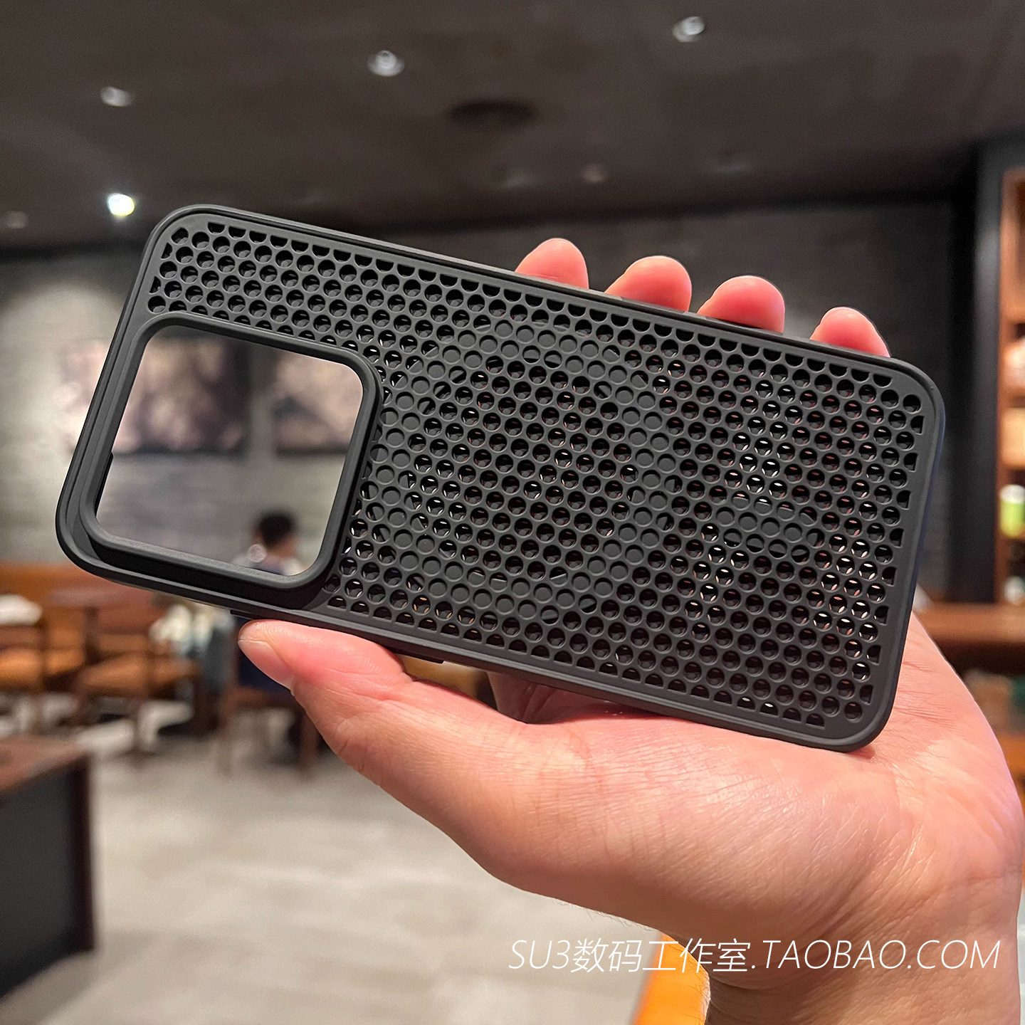 镂空洞洞散热网孔适用三星S25ultra手机壳S24ultra磁吸充电S23+黑色Magsafe全包fe防摔S22保护套大孔简约高档