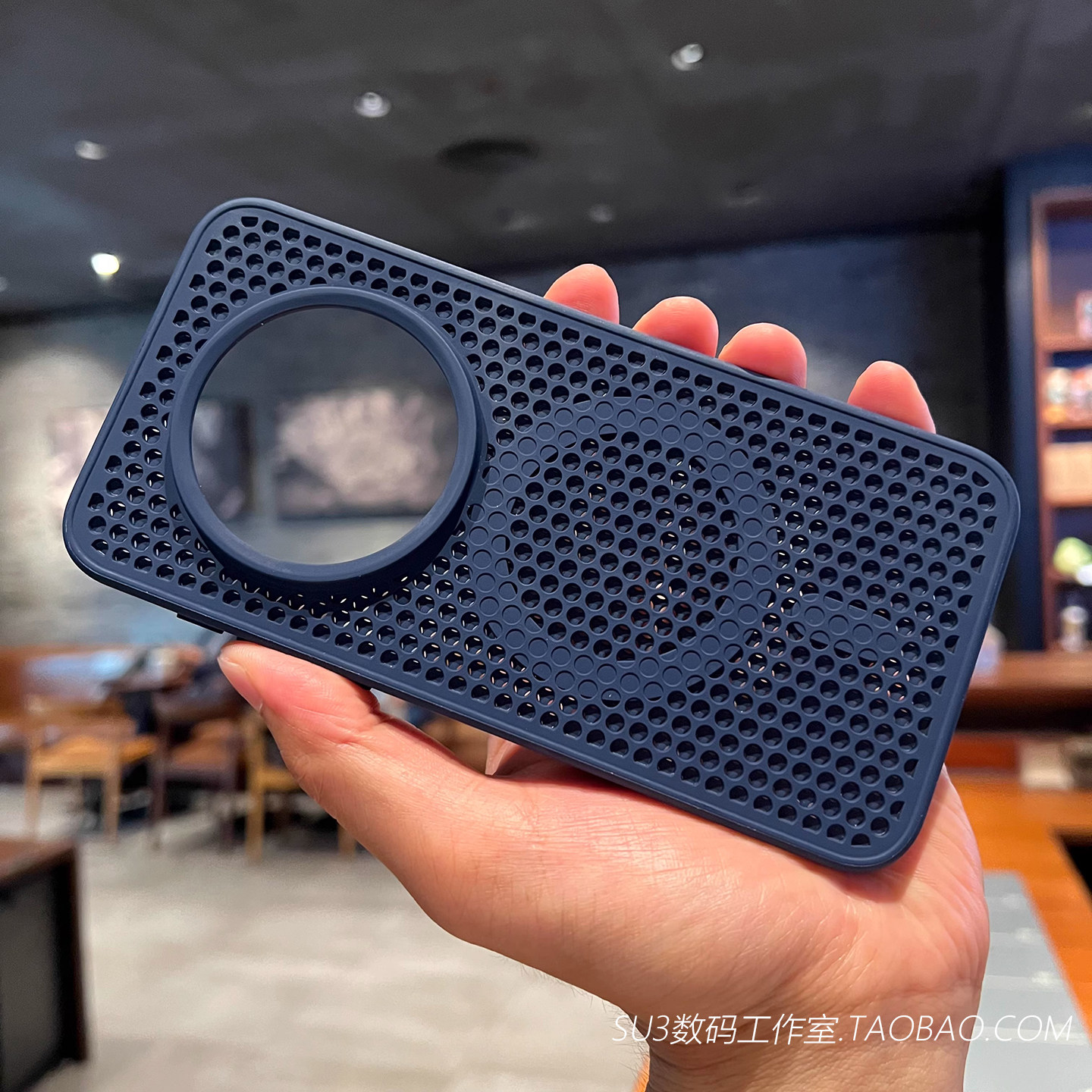 磁吸充电散热镂空蜂窝12适用13一加Ace5/3pro手机壳三星S25Ultra藏蓝色S24Ultra高级感s23+气囊fe防摔Magsafe