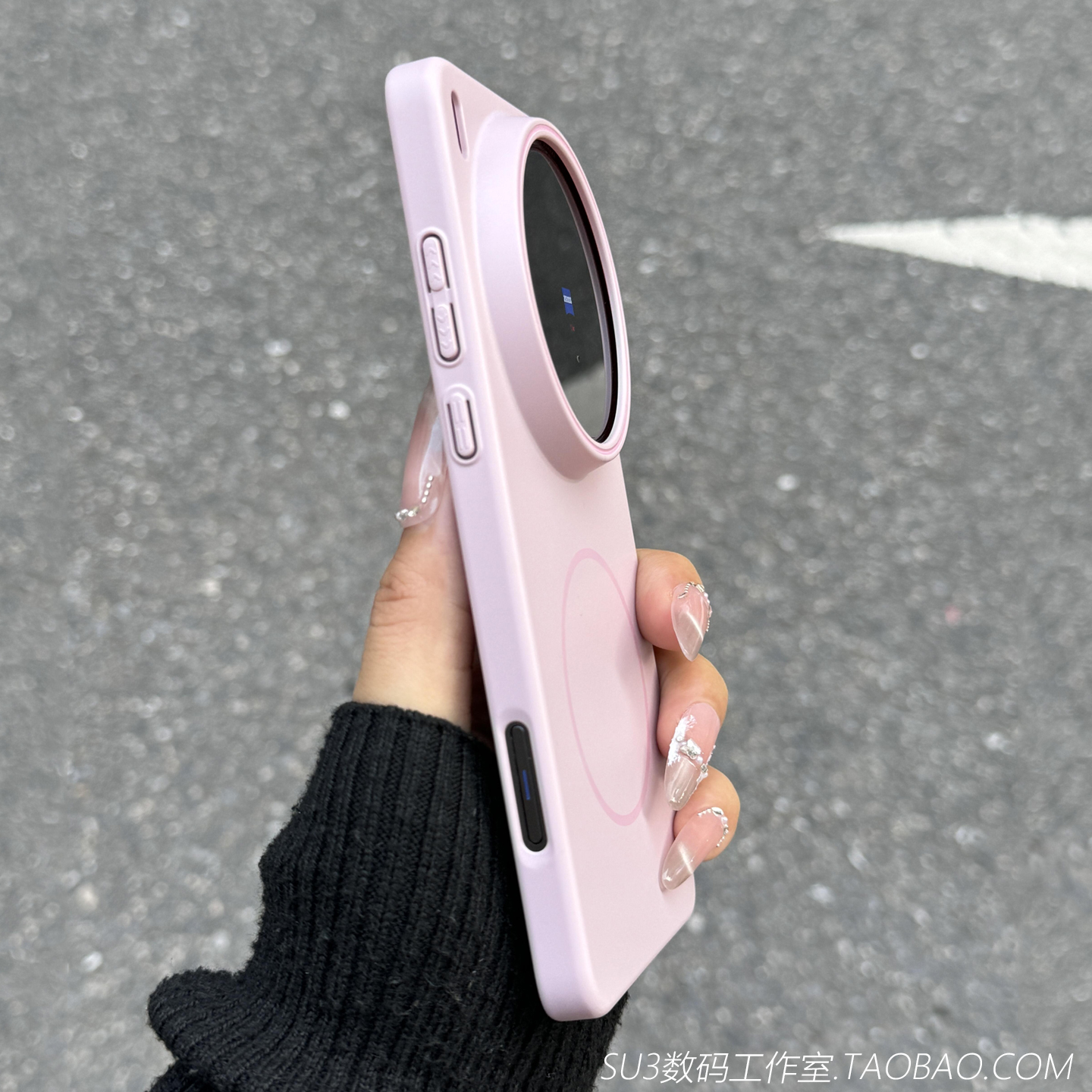 磁吸无线充电樱花粉色适用iPhone16pro苹果15promax手机壳14plus超薄13硬壳12mini简约11高级大孔16E全包防摔