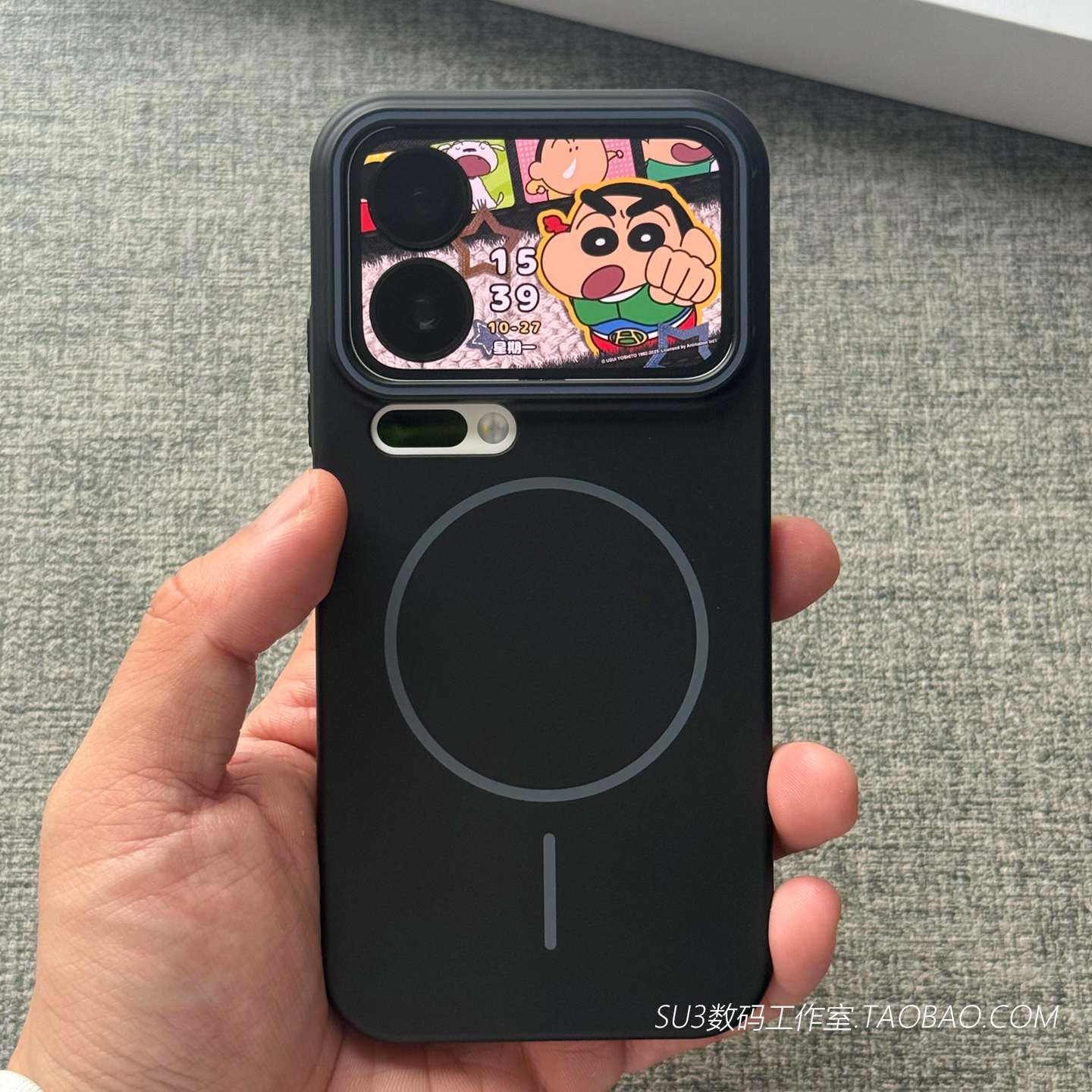 黑色Beats同款细圈磁吸充电适用15小米17promax手机壳14防摔ultra肤感3红米K80至尊版k90极简Note亚克力+硬壳