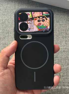 黑色Beats同款细圈磁吸充电适用15小米17promax手机壳14防摔ultra肤感3红米K80至尊版k90极简Note亚克力+硬壳