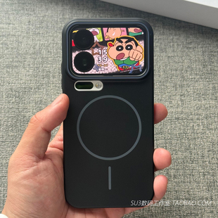 硬壳 k90极简Note亚克力 黑色Beats同款 细圈磁吸充电适用15小米17promax手机壳14防摔ultra肤感3红米K80至尊版