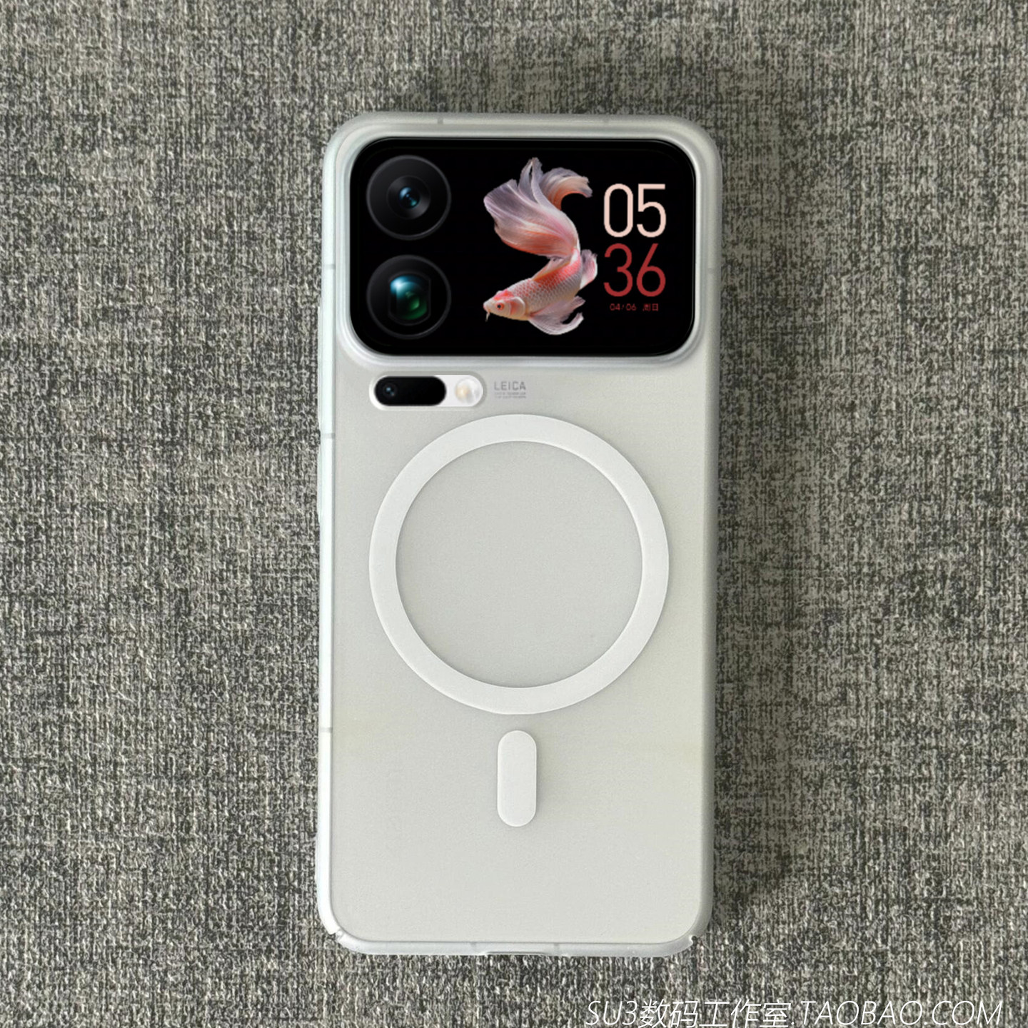 超薄细磨砂磁吸充电适用小米17pro手机壳17promax简约15s透白色14半透明13裸机手感ultra新款防摔硬壳magsafe