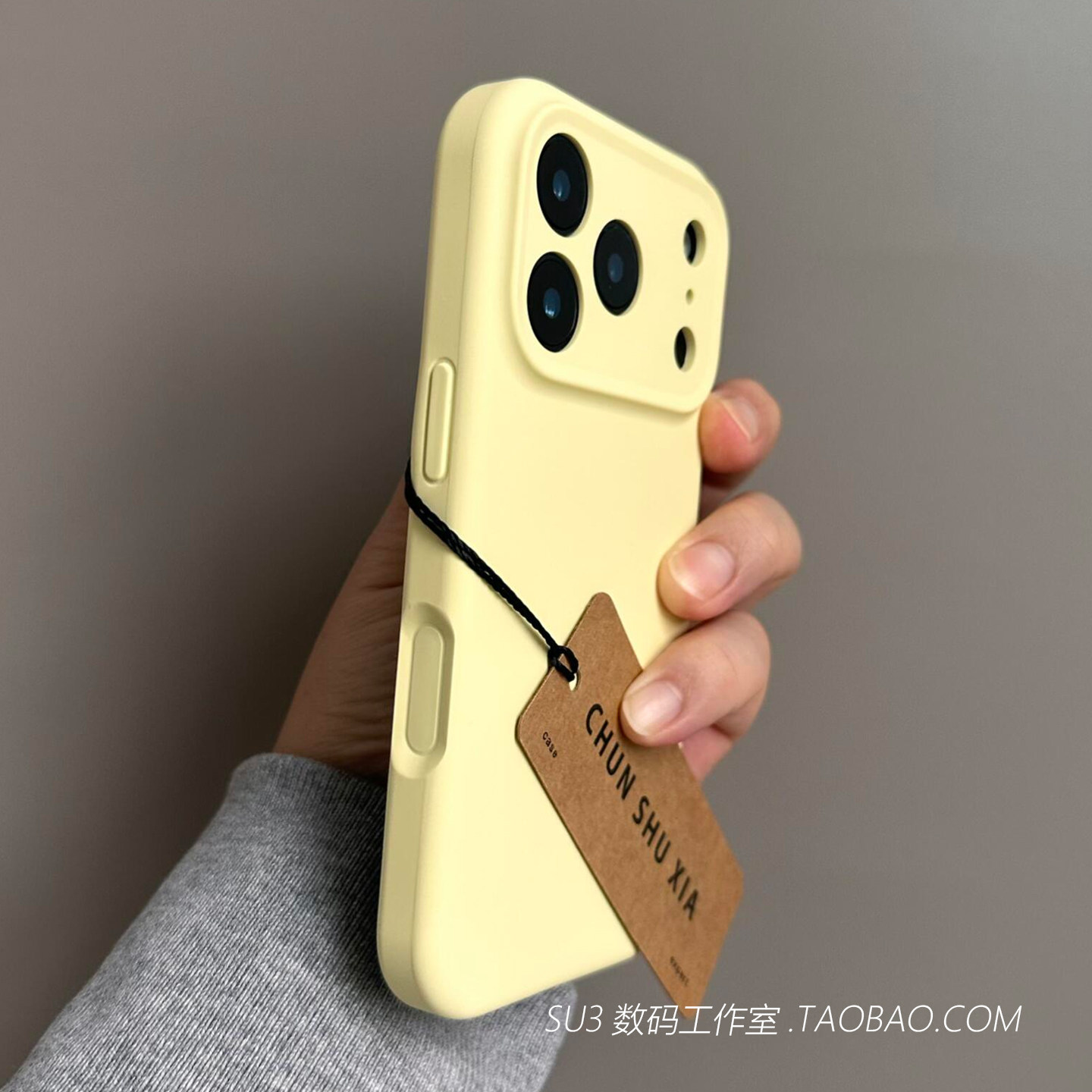 奶黄色真液态硅胶Air适用iPhone17苹果17promax手机壳16plus防滑15防摔14全包镜头13耐脏12高级保护套小鸡黄