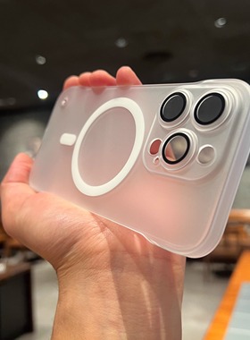 x50gt磨砂白色无边框Pura70ultra适用华为nova12手机壳11半透明10荣耀200pro简约100超薄90半包Magsafe磁吸80