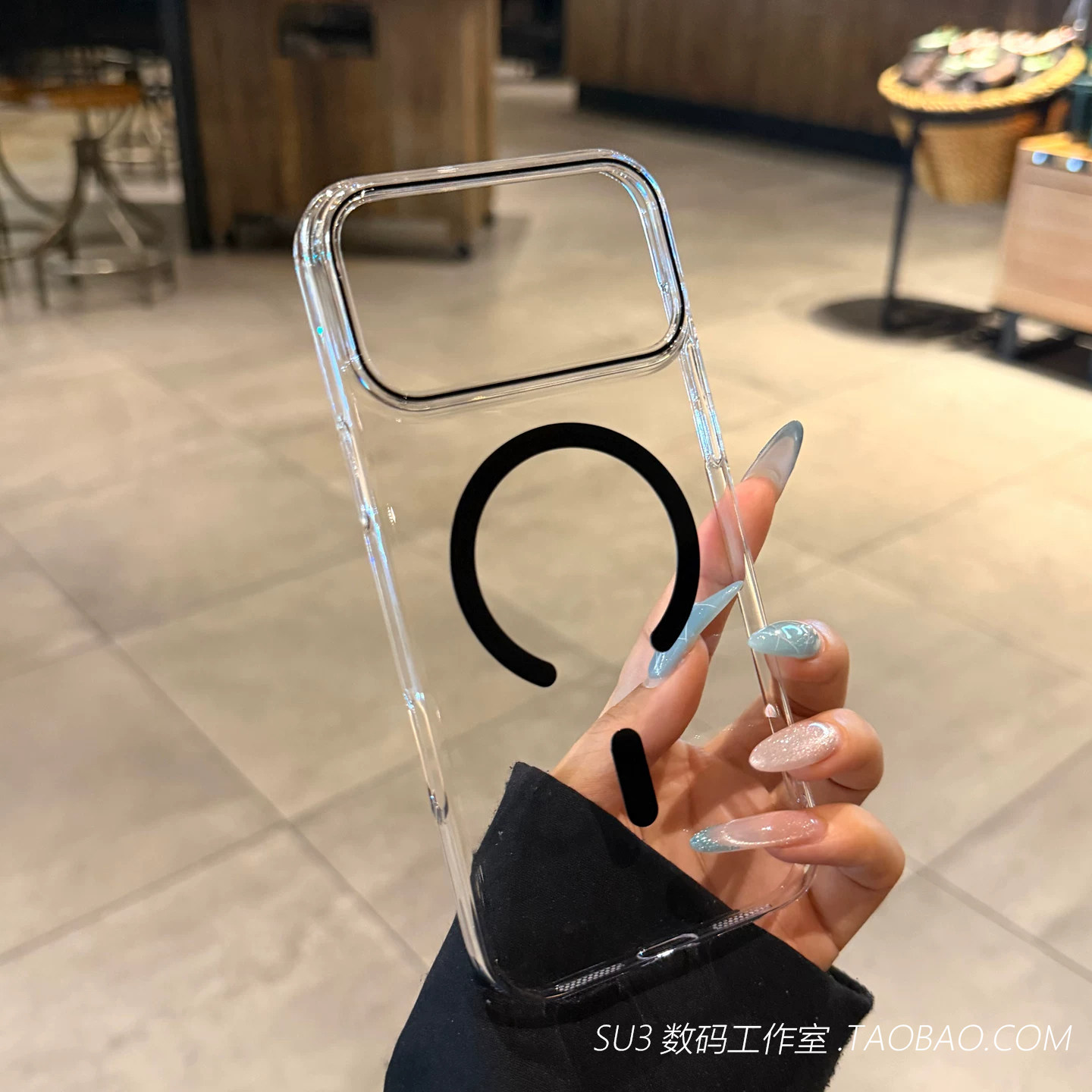 不会发黄高清冰透黑色圈适用小米18pro max手机壳17pro磁吸充电ultra红米K100pro超薄Turbo5透明9硬壳Magsafe