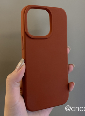 软糯复古砖红色X200适用vivo手机壳IQOO13/12pro液态硅胶11s栗子棕neo10/9高级感8防摔7se网红Z9Turbo不发黄+