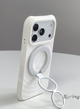 磁吸三折叠支架适用华为mate80promax手机壳70pro+磁吸充电60波漾液态硅胶Pura80ultra不会发黄白色简约防摔