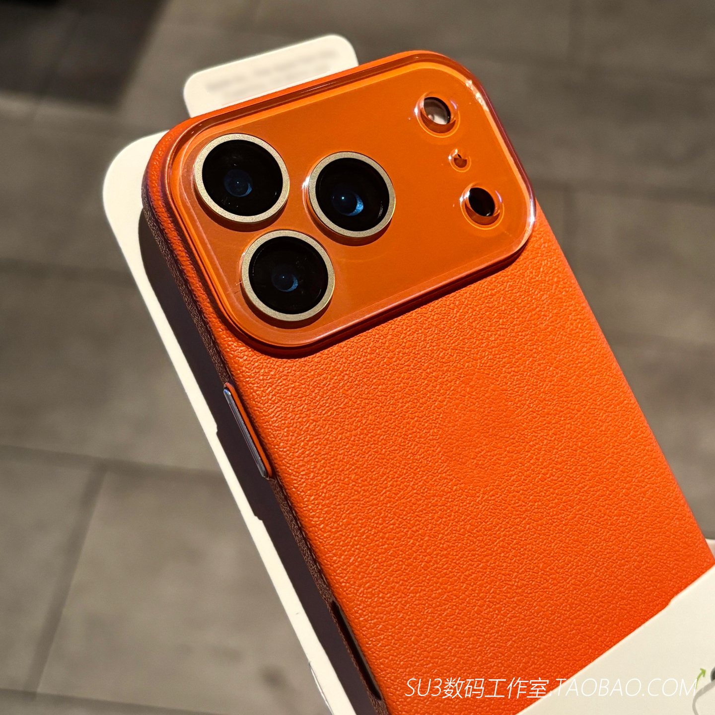 荔枝纹颗粒感防指纹适用iPhone17苹果17pro手机壳max全包16带镜头膜水晶15磨砂plus硬壳14小众13男12网红橙色