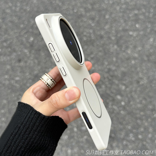 磁吸无线充电奶白色适用mate60华为magic7/6pro手机壳5荣耀400超薄大孔300硬壳200防摔100简约gtpro男Power女