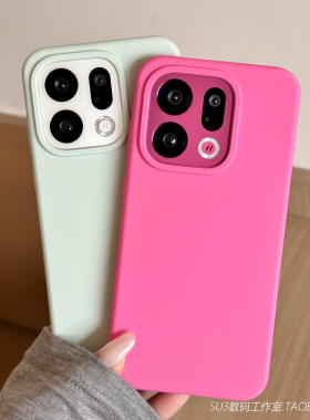 软糯橡皮感FindX9pro适用oppoFindX9手机壳X8s+液态硅胶X7ultra简约Reno14耐脏13全包12防摔女网红玫红火星粉