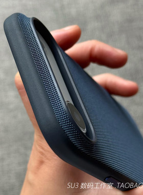 磁吸内置科技织物布料纹理适用iPhone17promax苹果Air手机壳防摔16plus磨砂15pro不沾指纹14高档13海军蓝色12