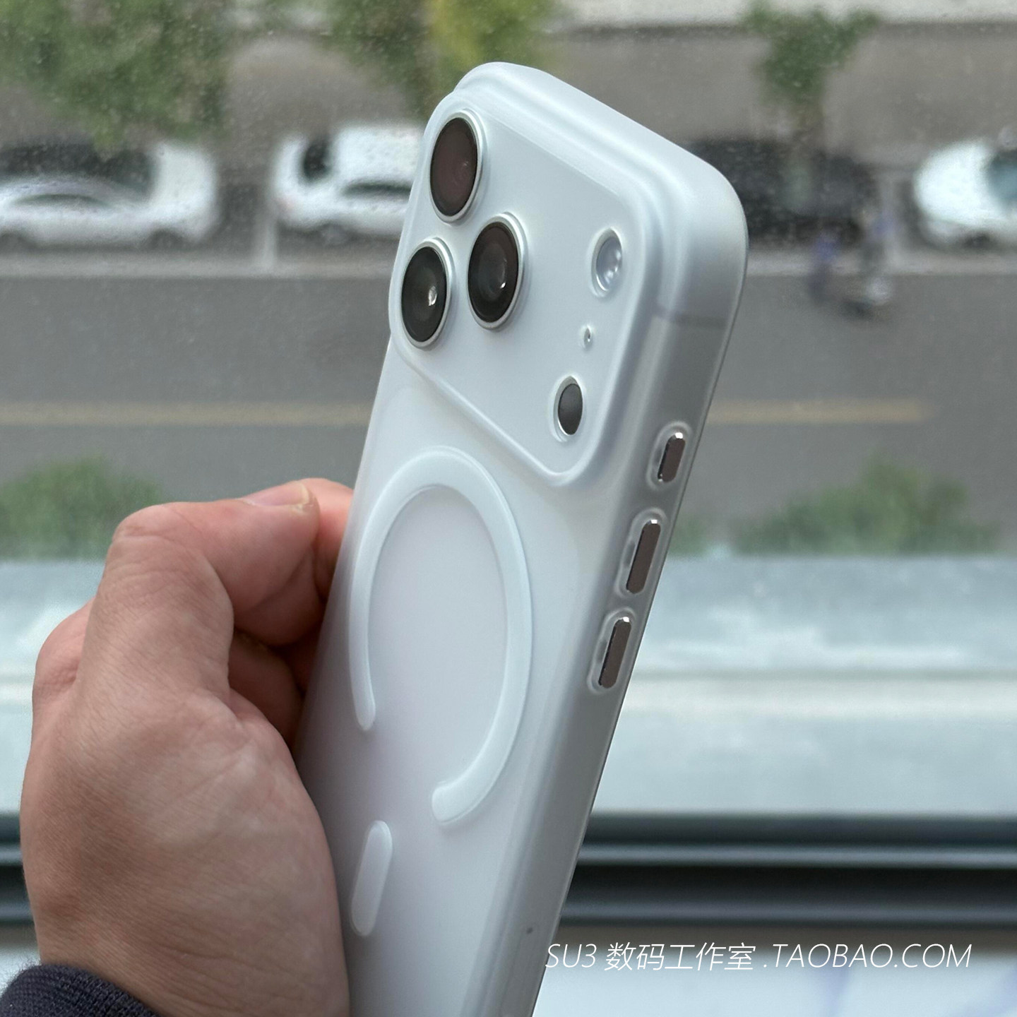 超薄软壳磨砂透白磁吸无线充电iPhone16适用苹果17promax手机壳15plus硅胶14全包13裸机2独立按键Magsafe简约