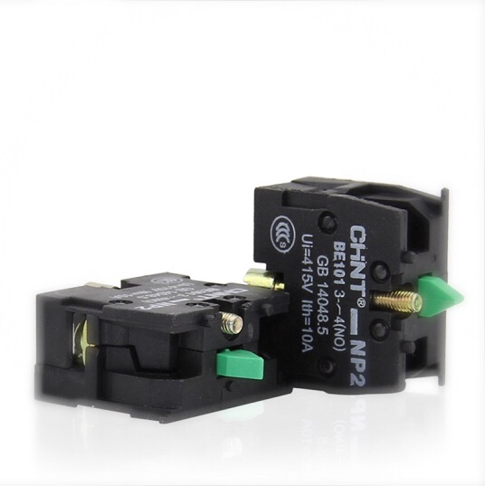 正泰 金属头 常开辅助触头 NP2-BE101 常开 绿色