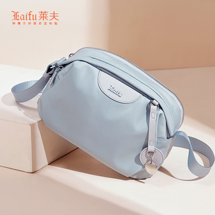 莱夫女包2025新款帆布包牛津布百搭小方包单肩包多隔层休闲斜挎包