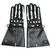 美国骑警长款 骑行巡航鹿皮手套摩托车机车手套保暖冬季 复古皮手套