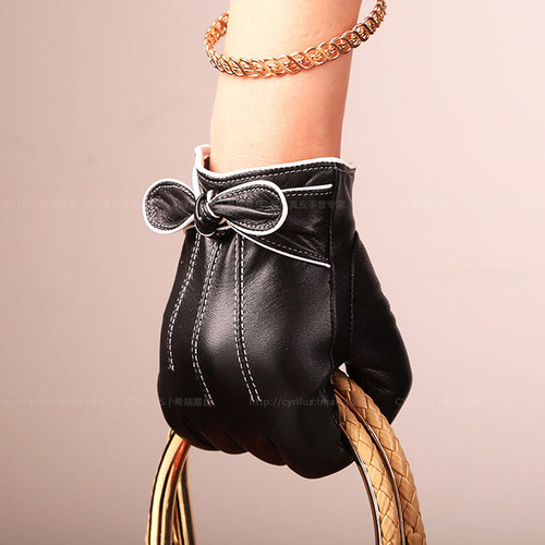 真皮手套羊皮女士冬季保暖加厚