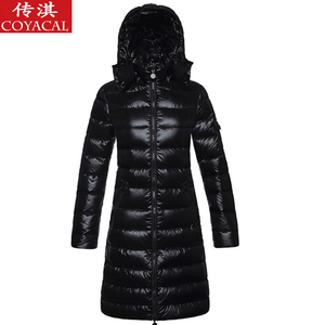 充绒320-390克超厚加厚羽绒服女中长款修身显瘦韩版COYACAL/传淇