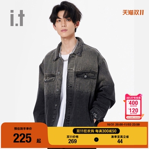 it UNDERGARDEN男装翻领牛仔夹克2024秋季新款潮流型男水洗外套