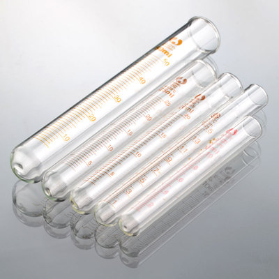 耐高温玻璃刻度试管10Ml20Ml25Ml50Ml100Ml玻璃仪器教学实验设备