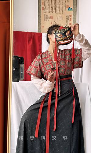 檀栾院2024春夏唐制汉服女复原半臂破裙日常通勤汉服