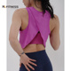 轻薄健身美背上衣速干网球运动背心女夏季 fitness瑜伽服罩衫