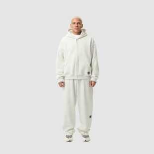 PROCITY加绒连帽情侣圆领卫衣套装 潮 高克重百搭通勤口袋弯刀卫裤