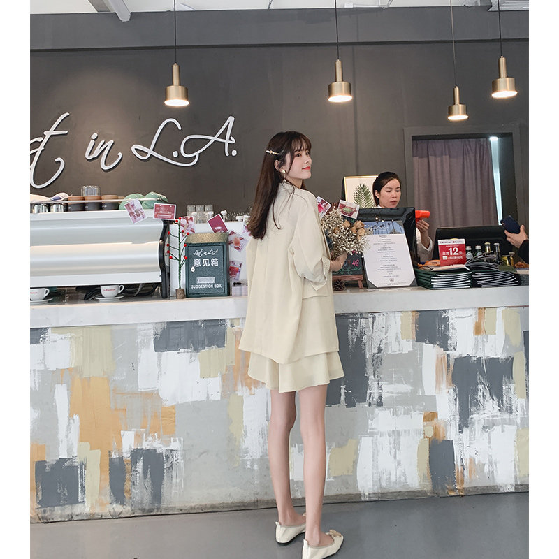 Mystery show Blazer suit 2020 Autumn new pattern Korean Edition Thin section suit coat shorts camisole Three-piece Suitein the Women's clothing/Boutique , Suit  category - from Buy2taobao.com to provide professional Taobao agent buy service