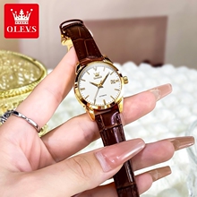 2025新款女士手表女款机械表小众轻奢气质小巧皮表带学生防水女表
