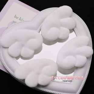 原创亚文化量产甜美天使超萌翅膀发夹二次元侧边夹可爱白色头饰