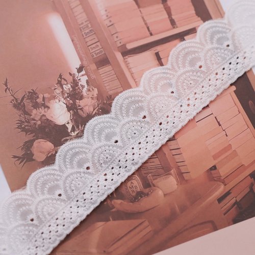 宽约5CM纯棉镂空刺绣蕾丝花边