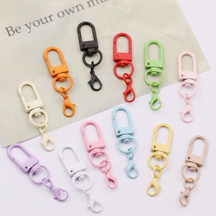 爆款彩色门扣组合挂扣圈环diy拼豆钥匙扣配件装饰饰品配件材料