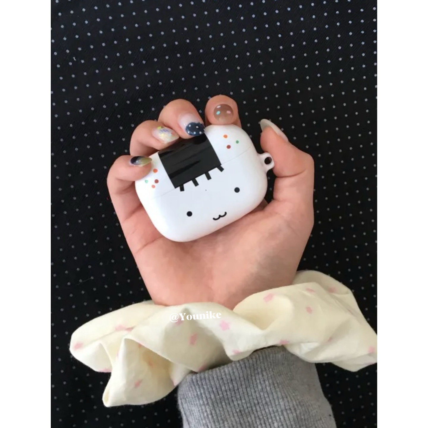 韩国进口~萌系少女可爱表情饭团古早日系适用airpods4保护套airpodspro2苹果耳机套airpods3/2防摔pro3保护壳
