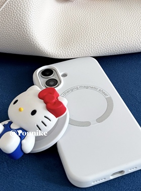 韩系ins博主同款可爱猫咪磁吸液态壳适用iphone16pro/15promax保护壳苹果17air手机壳17promax保护套13/14壳
