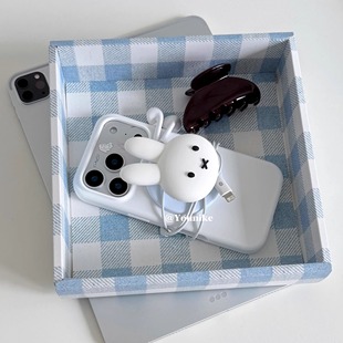 chic韩系ins奶白米菲兔磁吸液态适用iphone17air 14外壳 17promax保护壳苹果16手机壳16promax保护套15防摔13