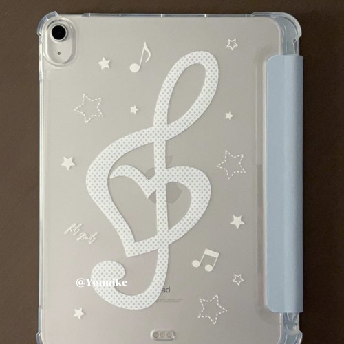韩系ins古早设计感音符iPad壳套
