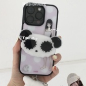 日漫女高漫画女孩古早味波点适用iphone17pro 14外壳Air 17promax保护壳苹果16手机壳16promax保护套15防摔13