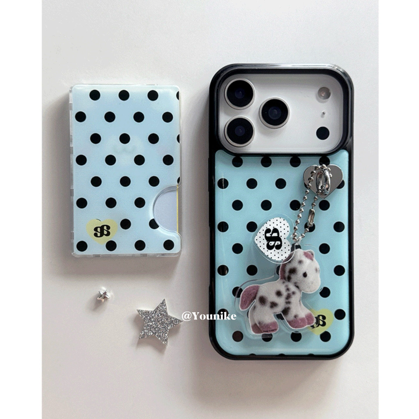 爱豆崔叡娜yean同款复古波点可爱适用iphone17pro/17promax保护壳苹果16手机壳16promax保护套15/13/14外壳